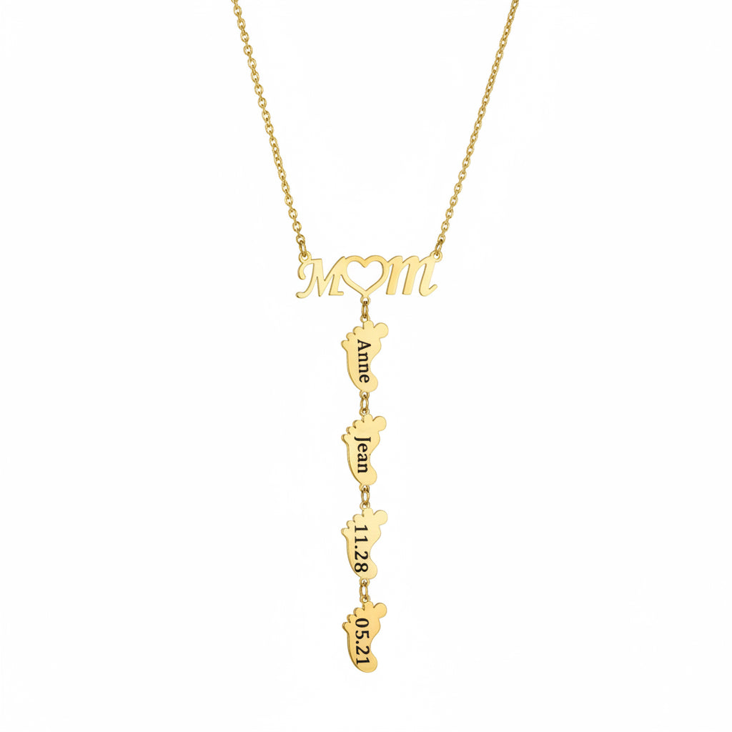 Footprints Necklace