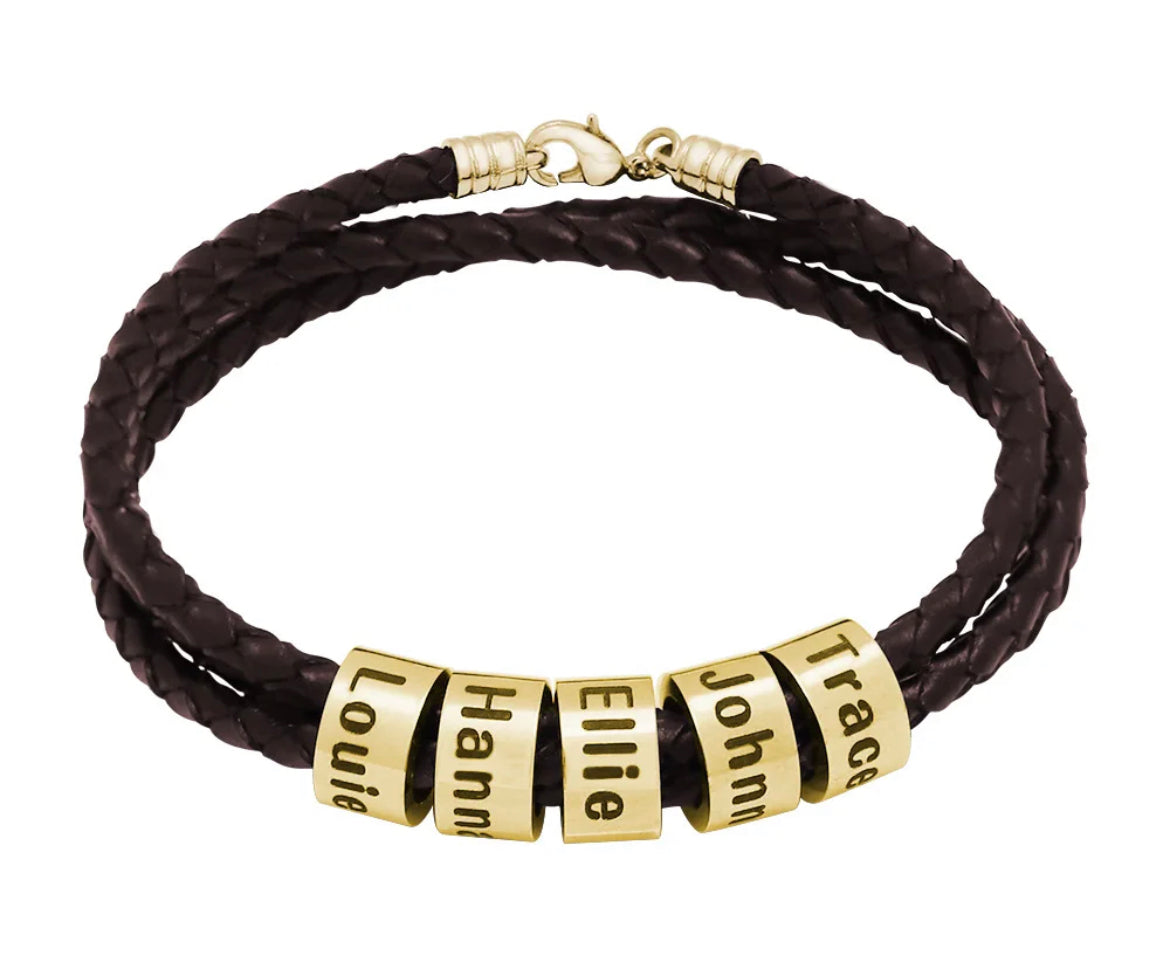 Men’s Personalized Bead Bracelet