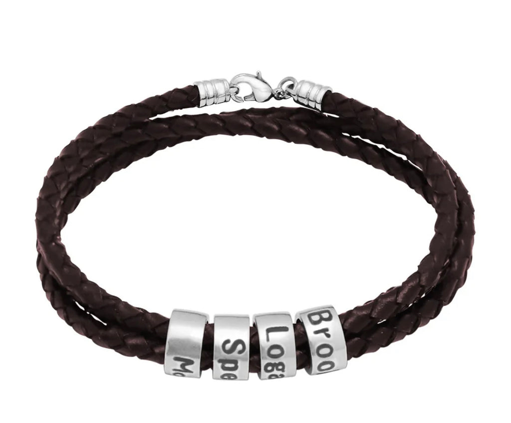 Men’s Personalized Bead Bracelet